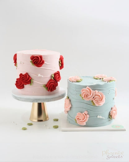Butter Cream Cake - Swirls of Grace Cake
