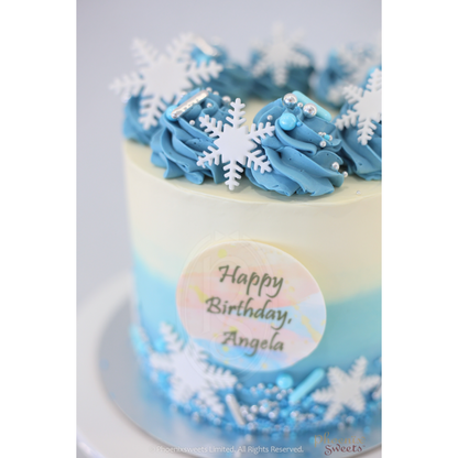 Butter Cream Cake - Princess Theme Cake - Frozen Elsa