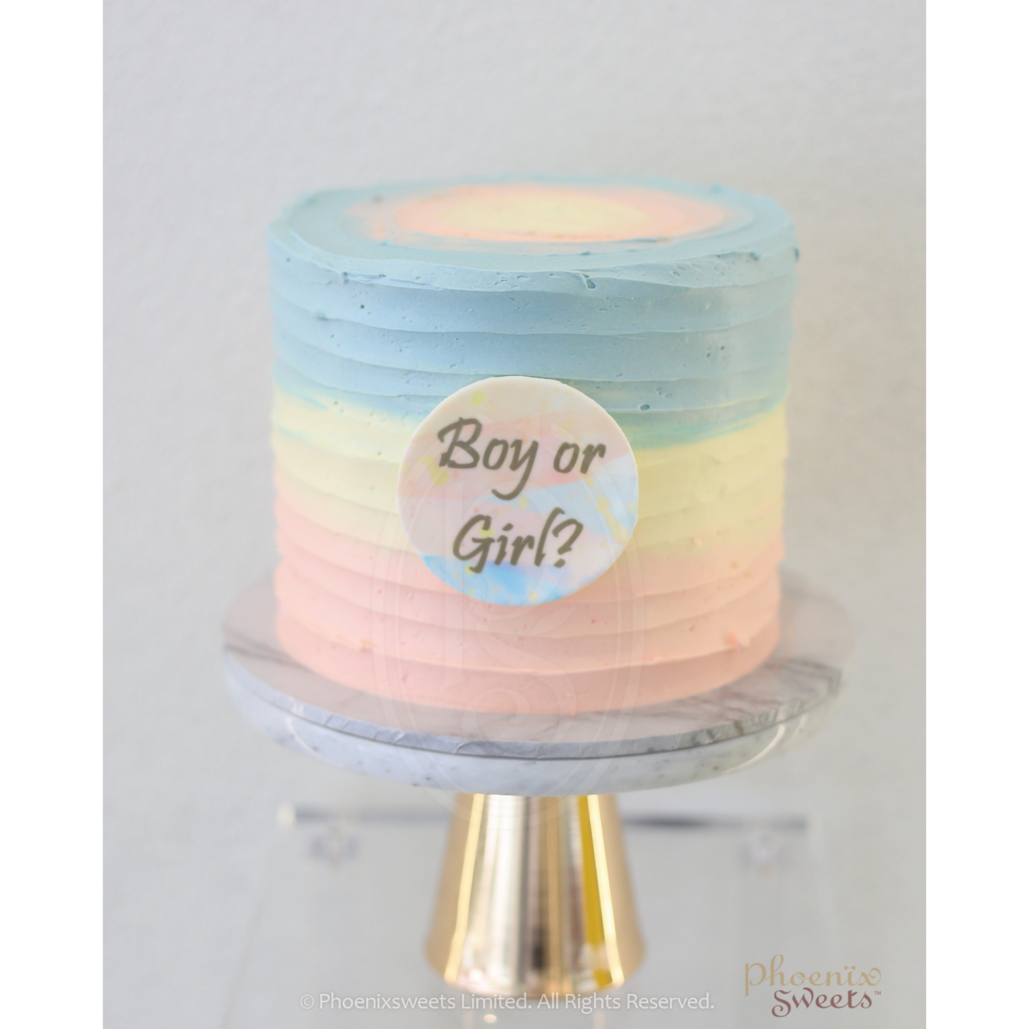 Butter Cream Cake - Pastel Swirl Cake