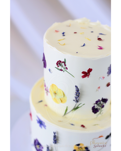 Butter Cream Cake - Flower Garden