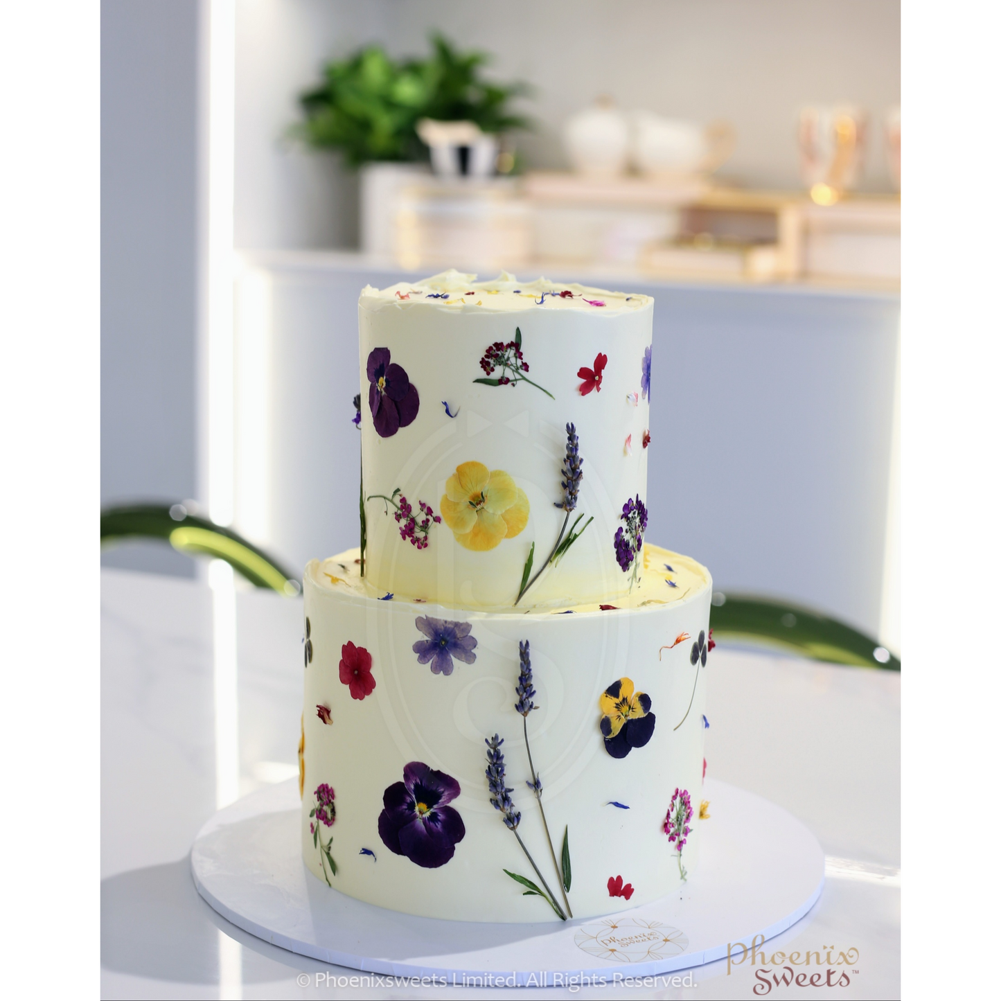 Butter Cream Cake - Flower Garden (2 tiers)