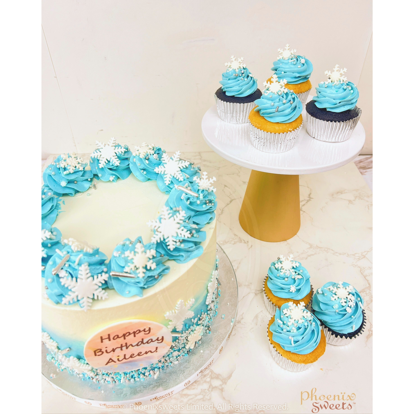 Gourmet Cupcake - Themed Cupcake Set - Princess Frozen Elsa