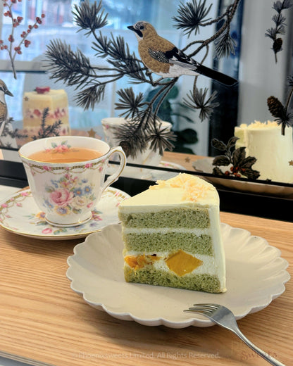 Fresh Cream Cake - Pandan Mango Coconut Cake (Gluten Free)