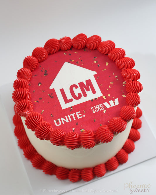 Butter Cream Cake - Digital Print Logo Cake