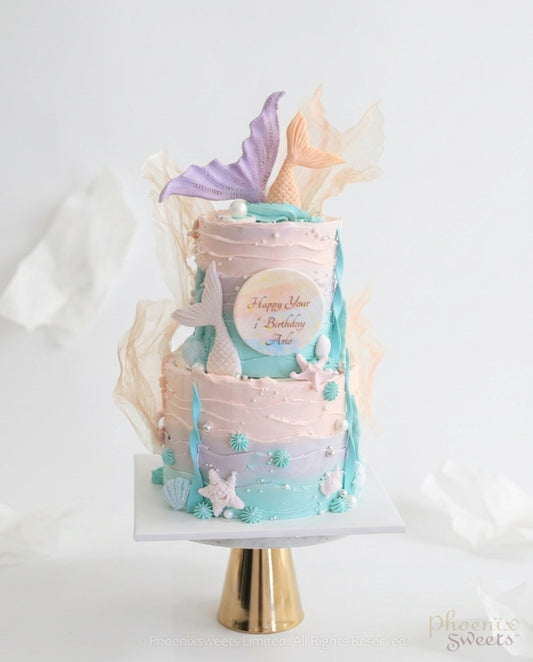 Butter Cream Cake - Mermaid Cake