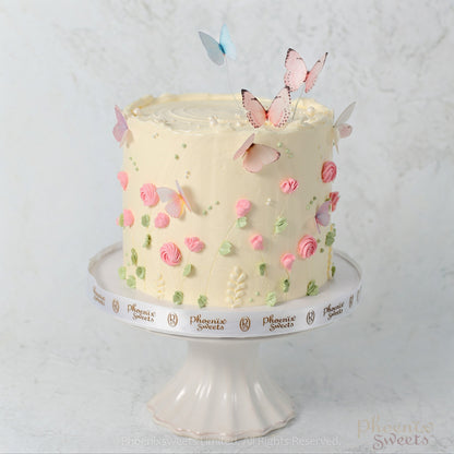 Butter Cream Cake - Whimsical Garden
