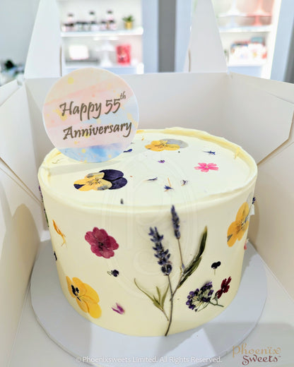 Butter Cream Cake - Flower Garden