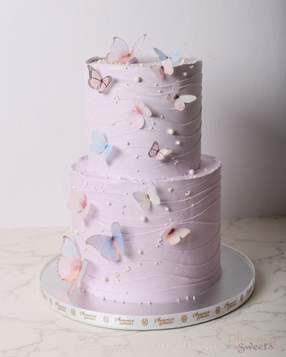 Butter Cream Cake - Butterfly Garden