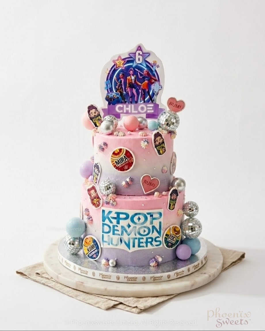 Butter Cream Cake - Kpop Demon Hunter Cake