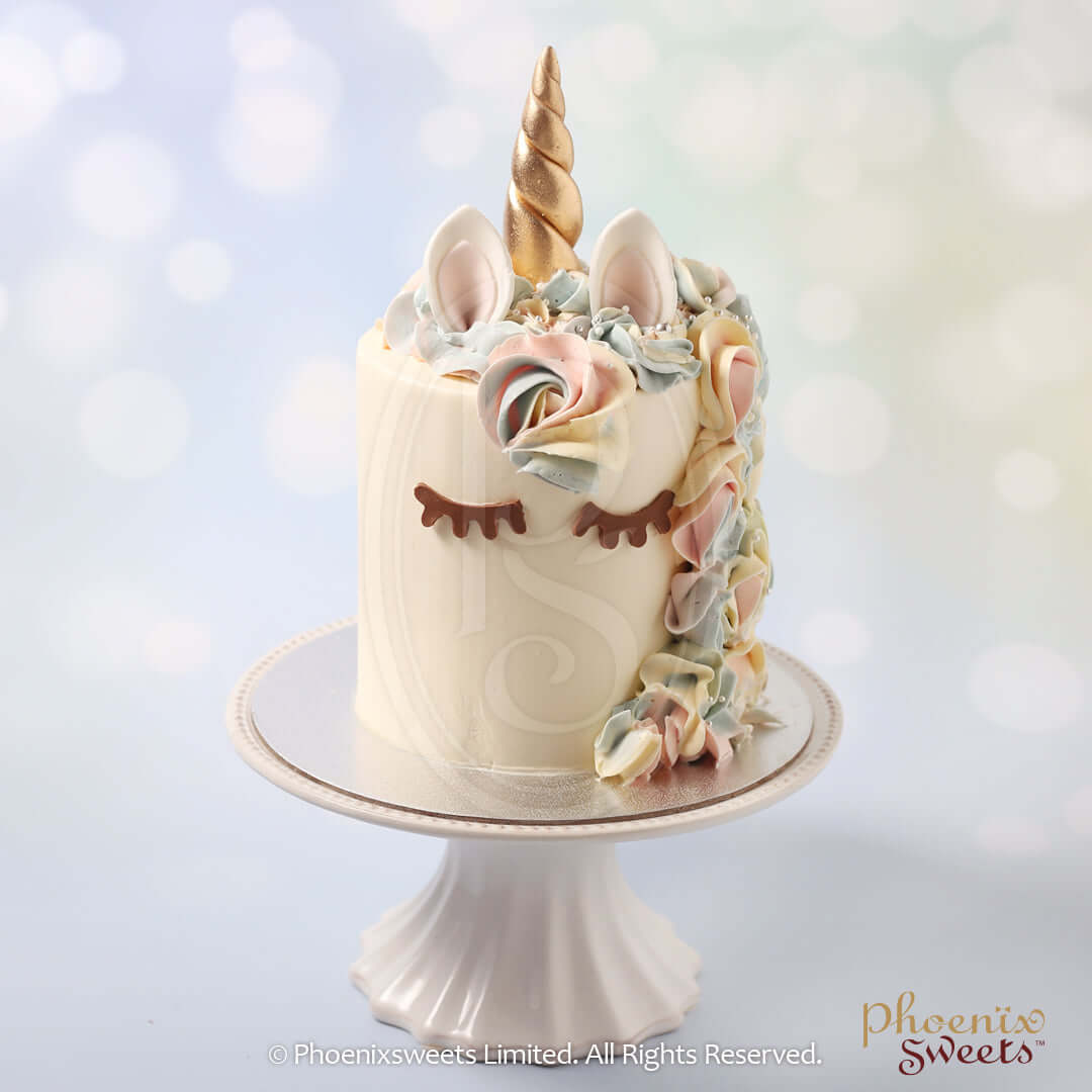 Phoenix Sweets Cakery - Butter Cream Cake - Classic Unicorn Cake. Celebrate Birthday, Wedding, Baby Shower and Anniversary in Adelaide, South Australia with Delicate Designs. Gift Items also available.