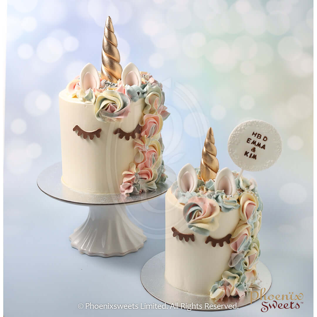 Phoenix Sweets Cakery - Butter Cream Cake - Classic Unicorn Cake. Celebrate Birthday, Wedding, Baby Shower and Anniversary in Adelaide, South Australia with Delicate Designs. Gift Items also available.