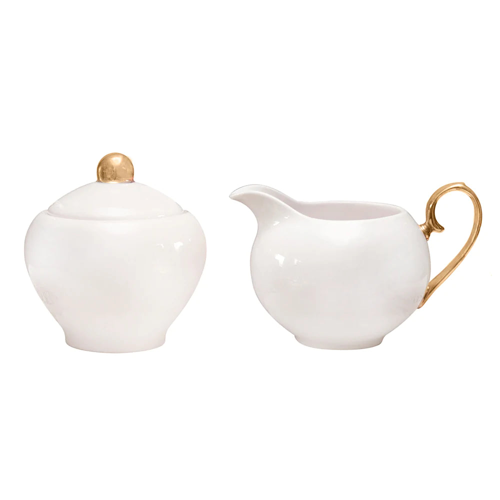 Cristina Re - Sugar Bowl & Creamer Ivory