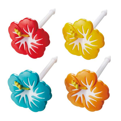 Tonune Lunchbox Decoration - Hibiscus Picks