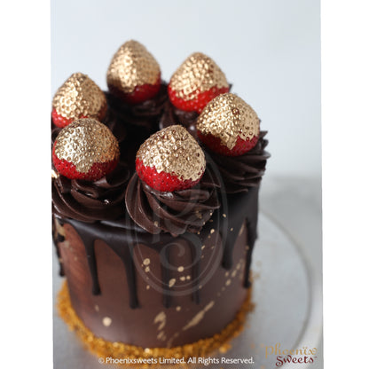 Butter Cream Cake - Golden Strawberry Cake
