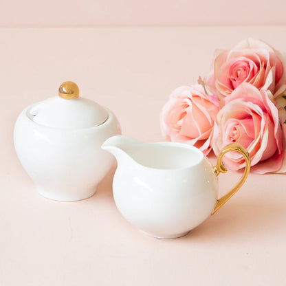 Cristina Re - Sugar Bowl & Creamer Ivory