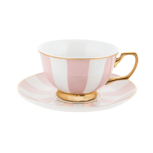 Cristina Re - Blush Stripes Teacup & Saucer
