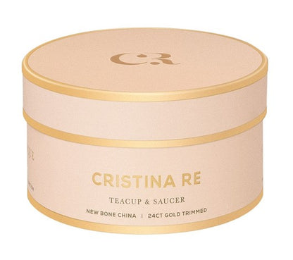 Cristina Re - Ebony Stripes Teacup & Saucer