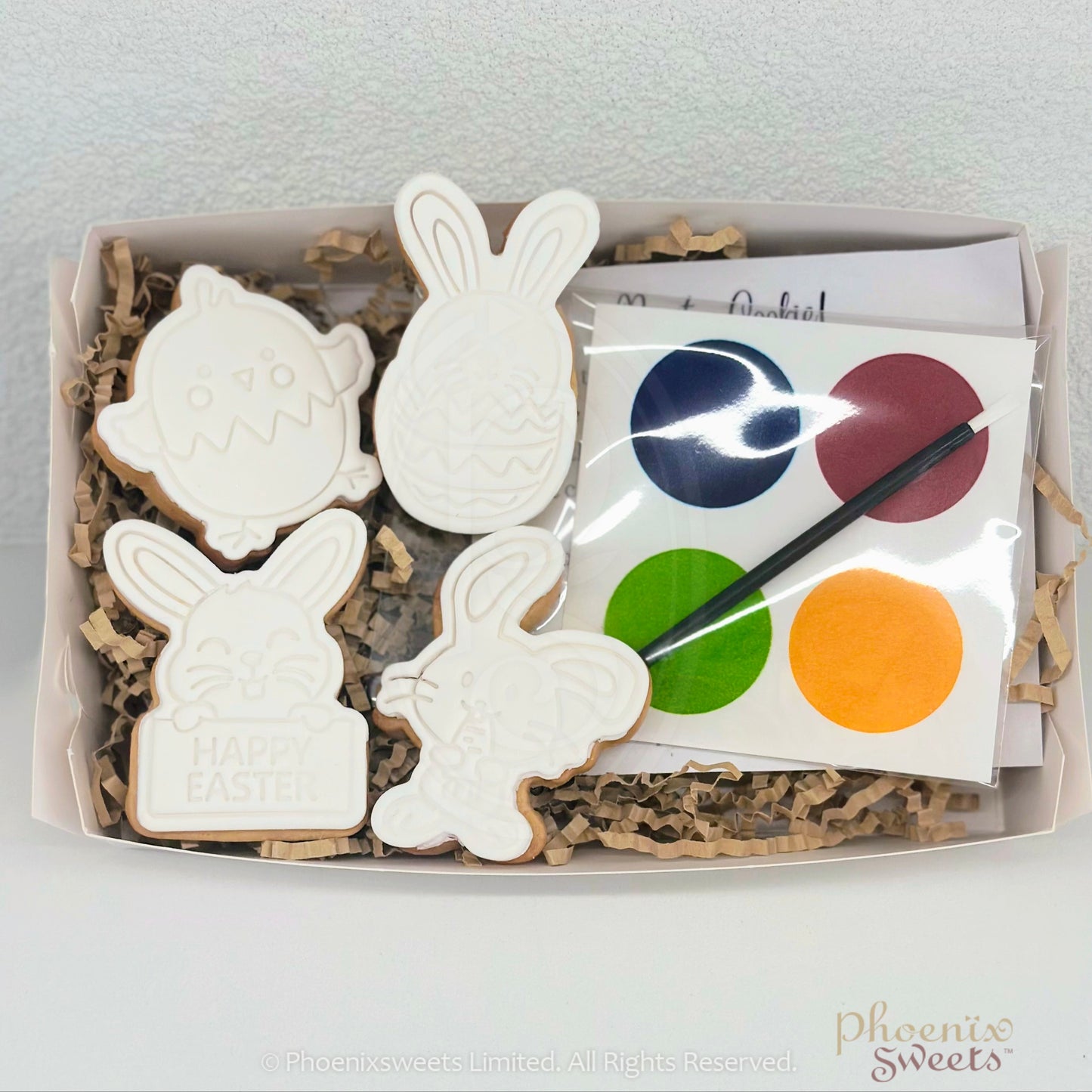 Paint Your Own Cookie (4pc) Gift Box Set - Happy Easter